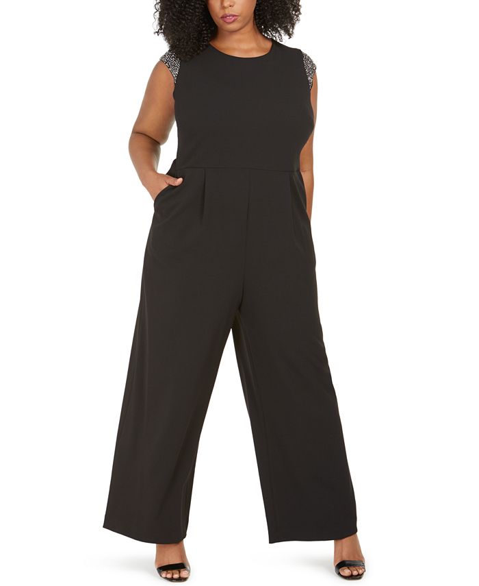 Calvin Klein Plus Size Embellished Jumpsuit Macy's