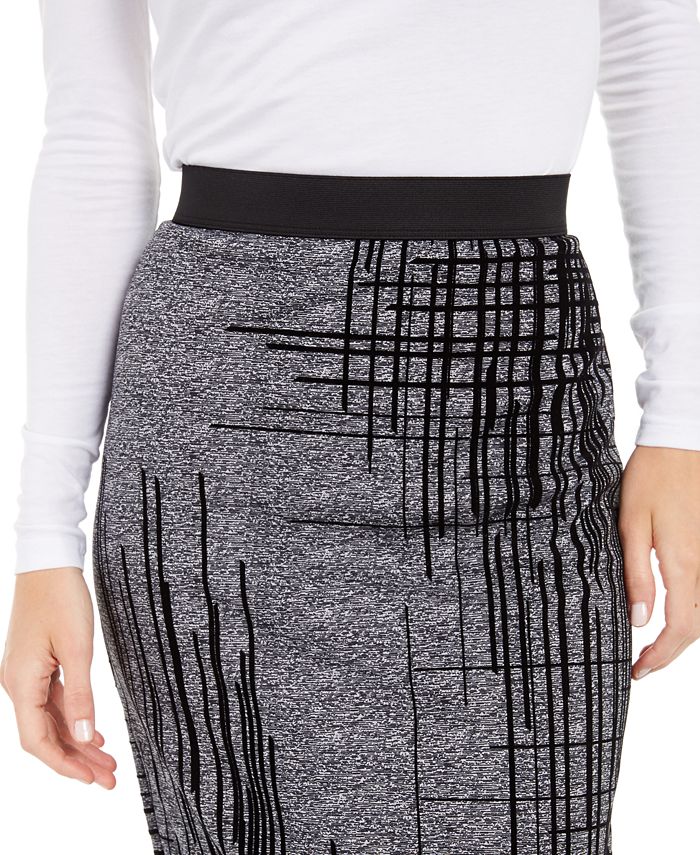 Alfani Flocked Pencil Skirt, Created For Macy's Macy's