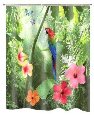 Popular Bath - Parrot Shower Curtain