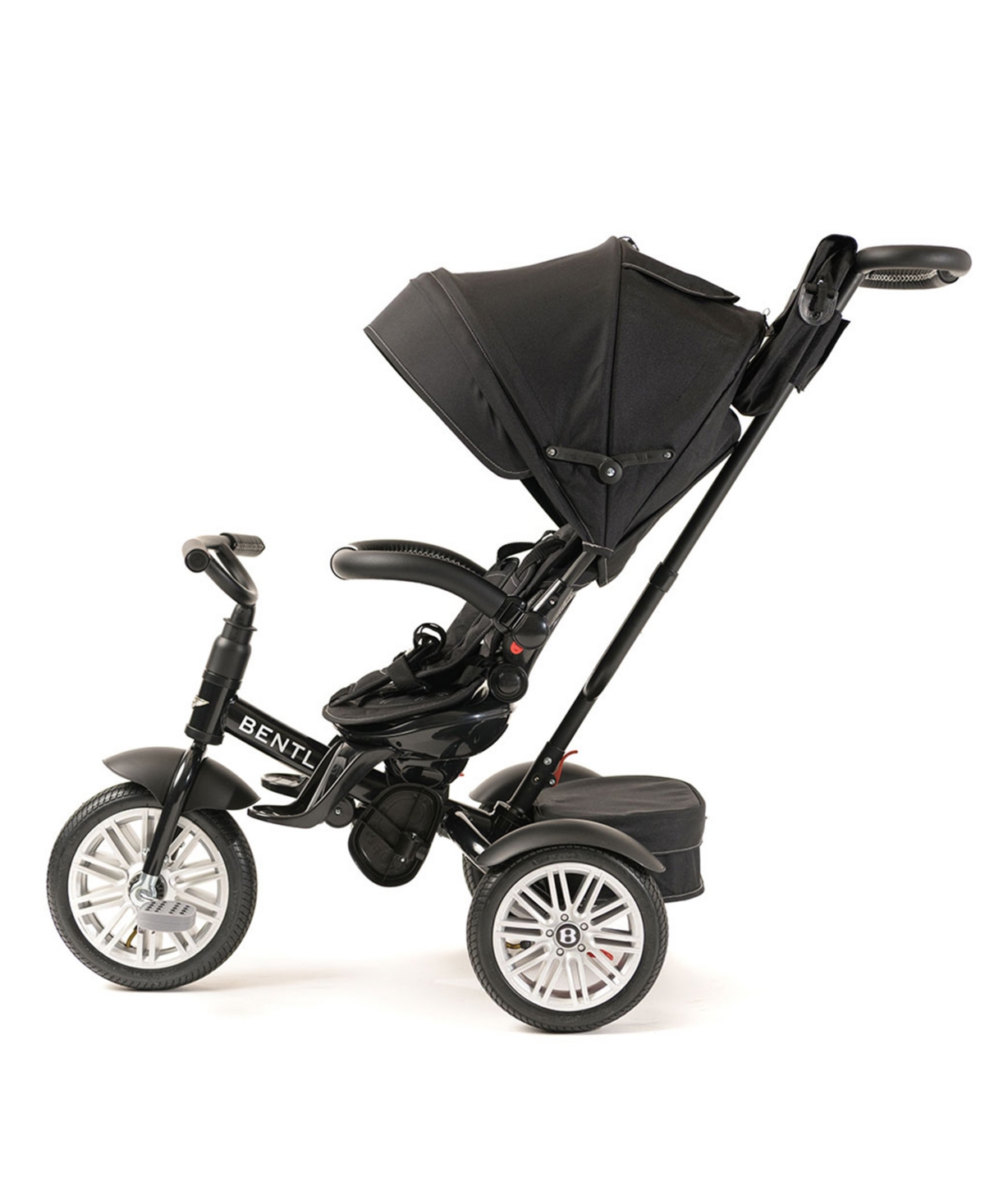 Posh Baby And Out Peak  Kids Bentley Trike 6 In 1 Convertible Stroller Trike In Black