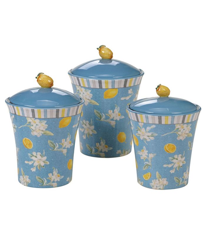 Certified International - Citron 3 -Pc. Canister Set