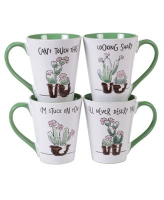Desert Bloom 4-Pc. Mugs
