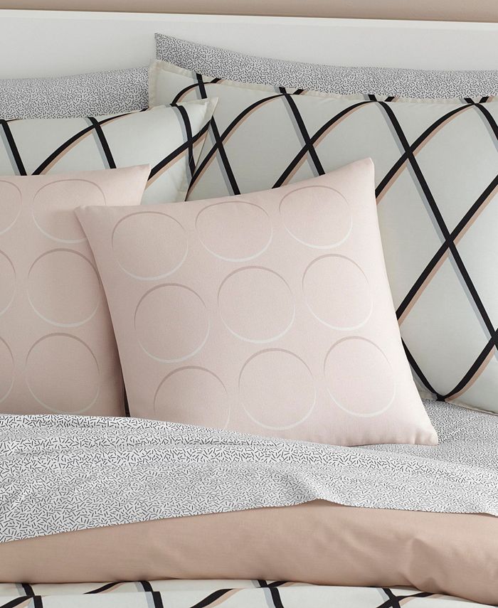Jonathan Adler Optical Circles Pink Throw Pillow Macy's