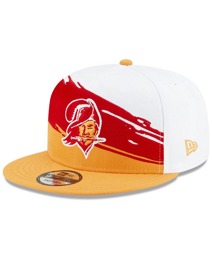 Men's New Era White/Scarlet San Francisco 49ers Vintage Paintbrush