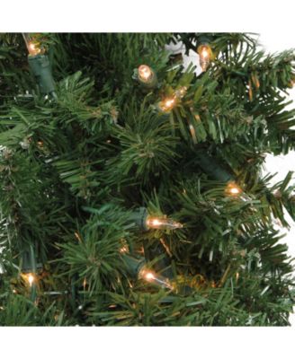Pre-Lit Northern Pine Artificial Christmas Wreath - 36-Inch Clear Lights