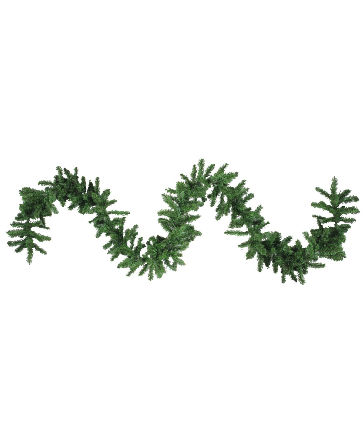 50' Commercial Length 2-Tone Balsam Pine Artificial Garland - Unlit - Green