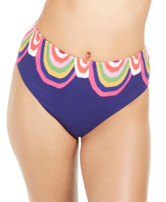 high waisted rainbow bikini