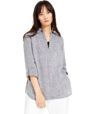 Charter Club - Linen Button-Front Shirt