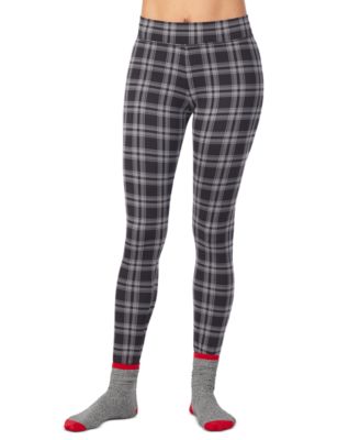 Cuddl Duds - Women's 2-Pc. Super-Soft Printed Leggings & Socks Set