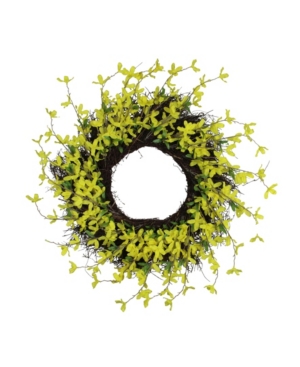 Northlight Forsythia And Grapevine Spring Wreath Yellow 24-inch