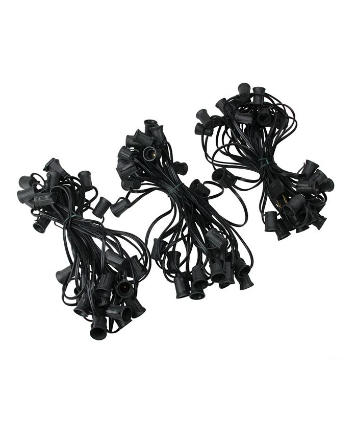 Northlight 100' Commercial C9 Christmas Light Socket Set 12" Spacing