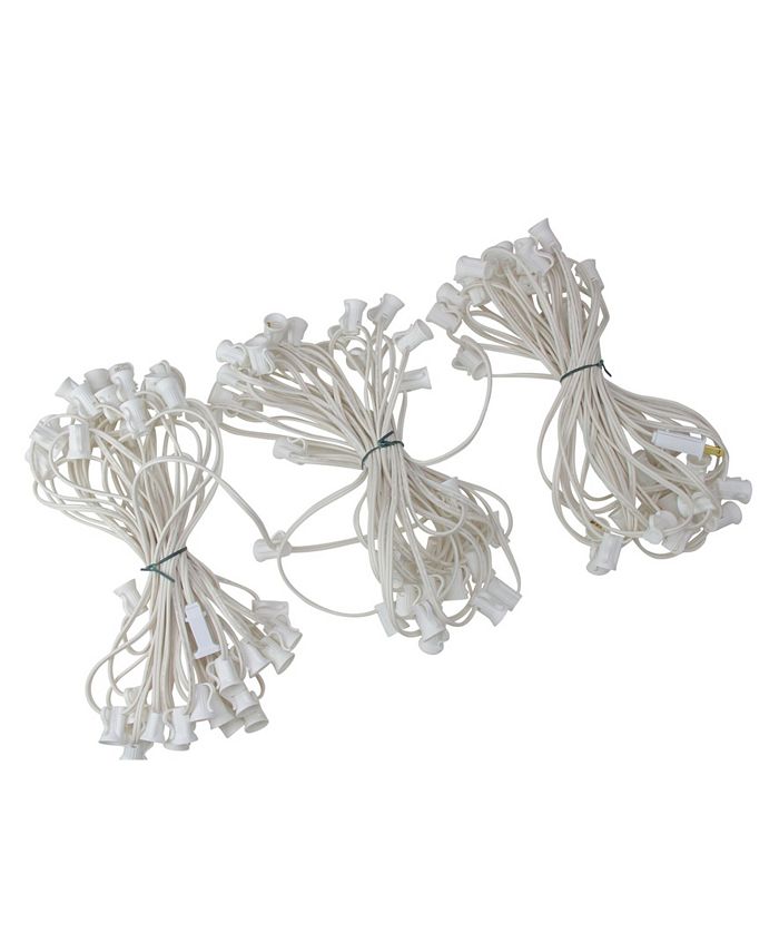 Northlight 100' Commercial C7 Christmas Light Socket Set 12" Spacing