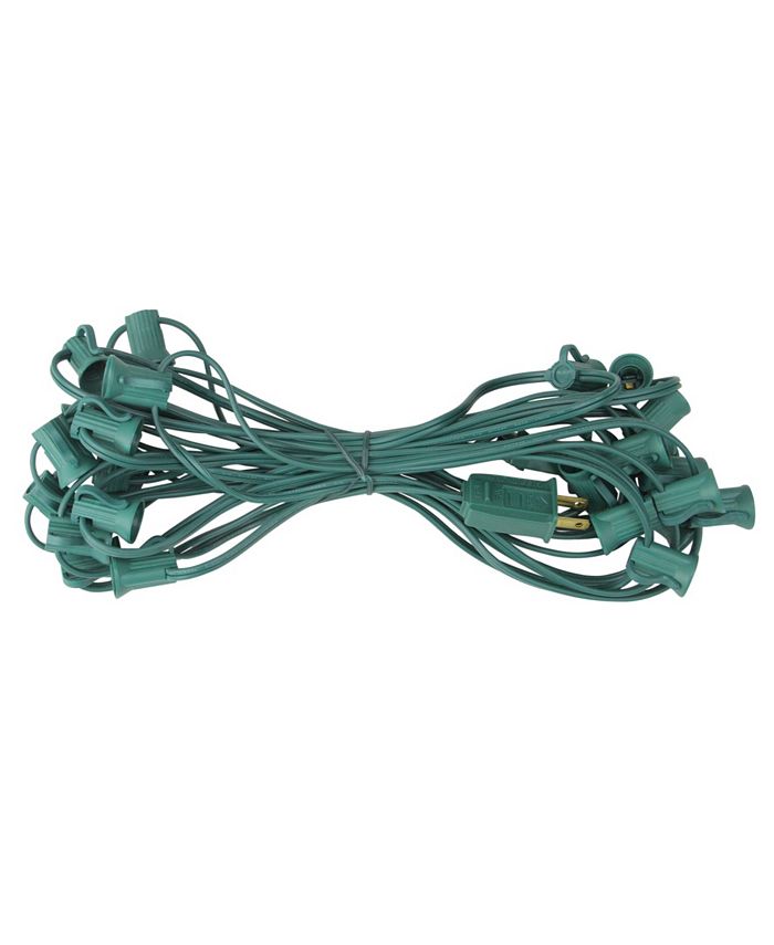 Northlight 25' Commercial C7 Christmas Light Socket Set 12" Spacing