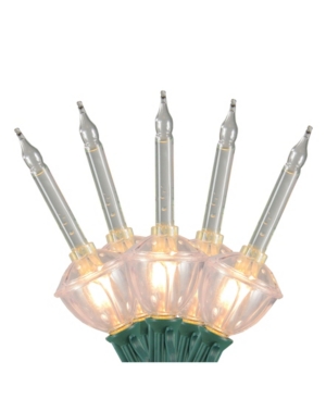 Northlight Set Of 7 Clear Retro Christmas Bubble Lights - 6 Ft Green Wire