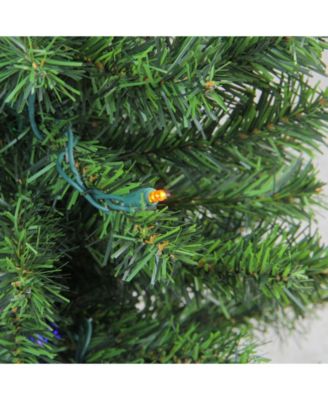 2' Pre-Lit LED Canadian Pine Artificial Christmas Tree - Multi Lights