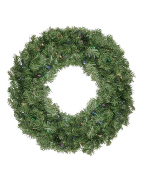 Northlight 24" Pre-lit Led Canadian Pine Artificial Christmas Wreath In Green