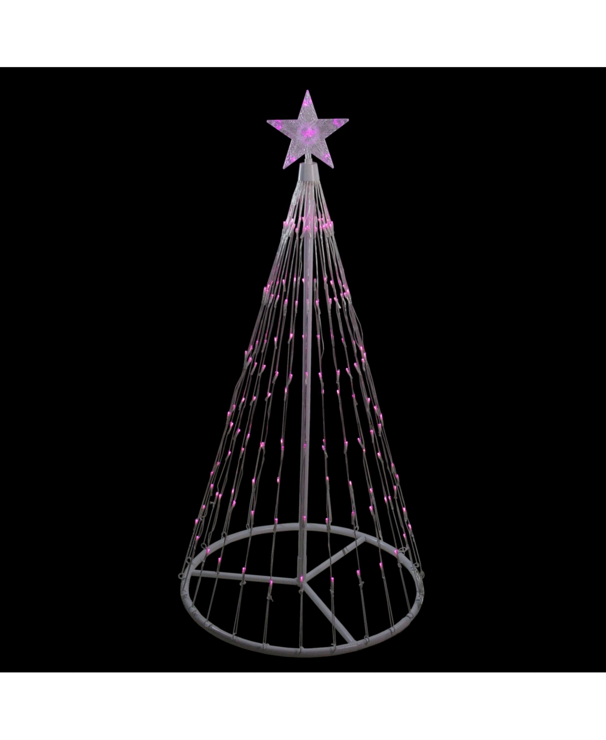 Northlight 4'Led Lighted Show Cone Christmas Tree Outdoor Decoration - Pink
