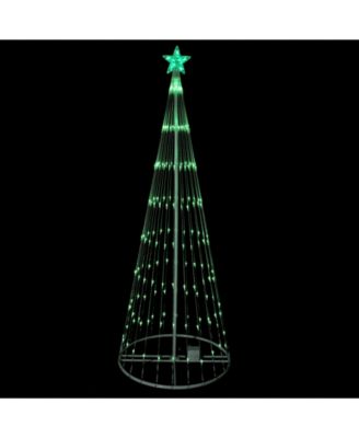 12' Green LED Lighted Show Cone Christmas Tree Outdoor Decoration