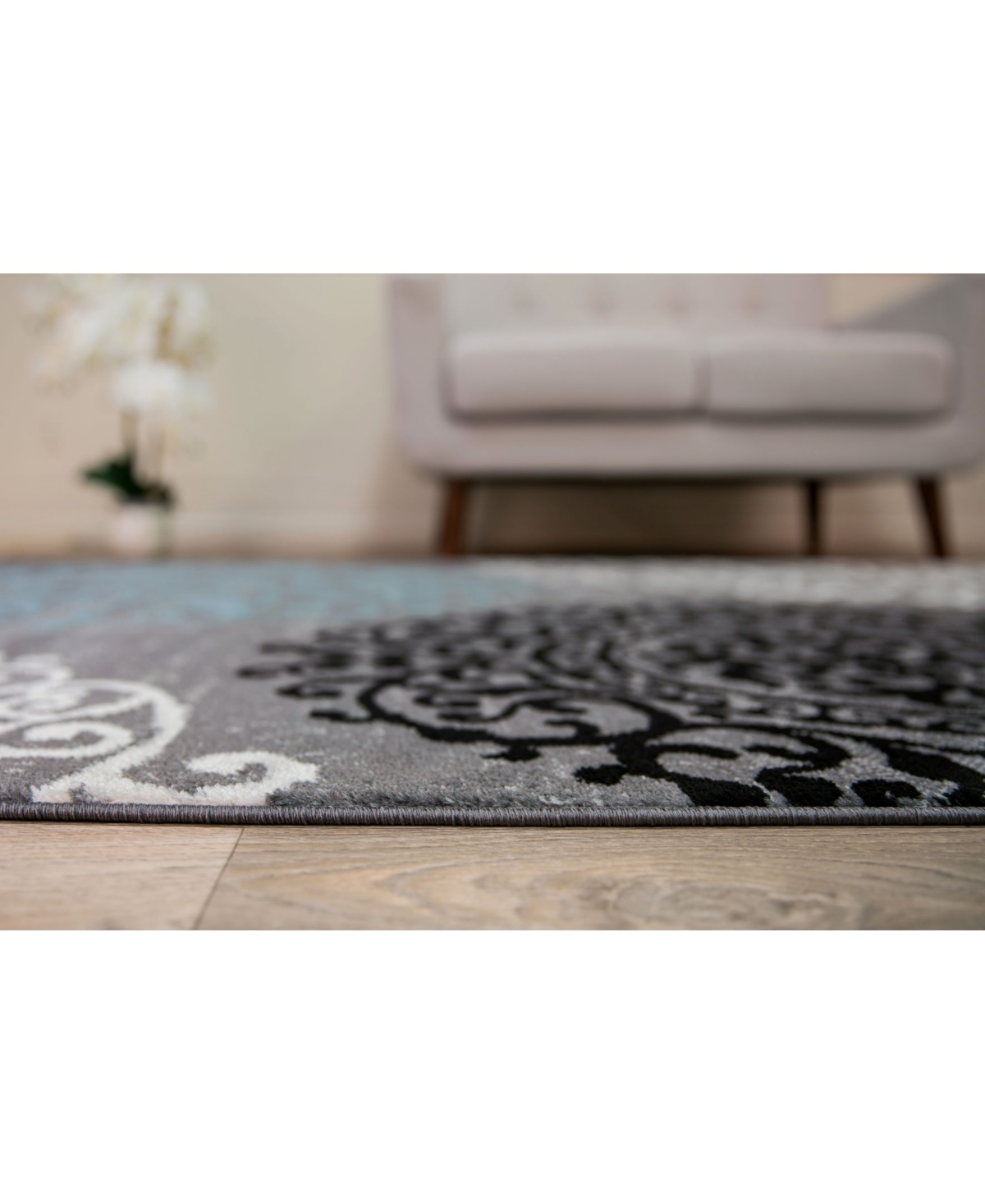 Main Street Rugs Alba Alb303Area Rug - Gray