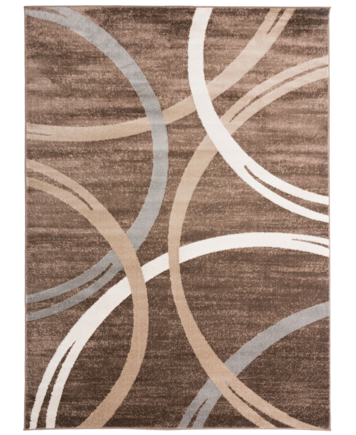 Main Street Rugs Alba Alb377 Brown 7'10in x 10'2in Area Rug - Brown