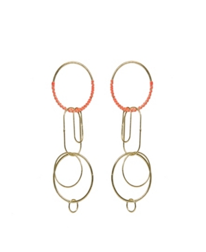 image of Area Stars Circles with Clips Earrings