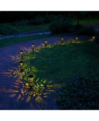 Lumabase Solar Powered Pathway Lights, Set of 4