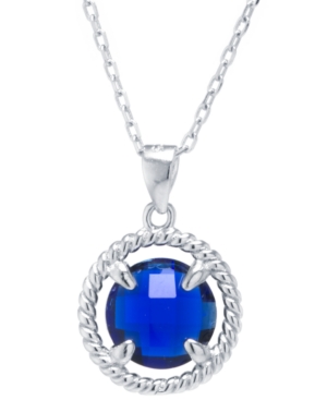 image of Round Crystal Pendant with 18