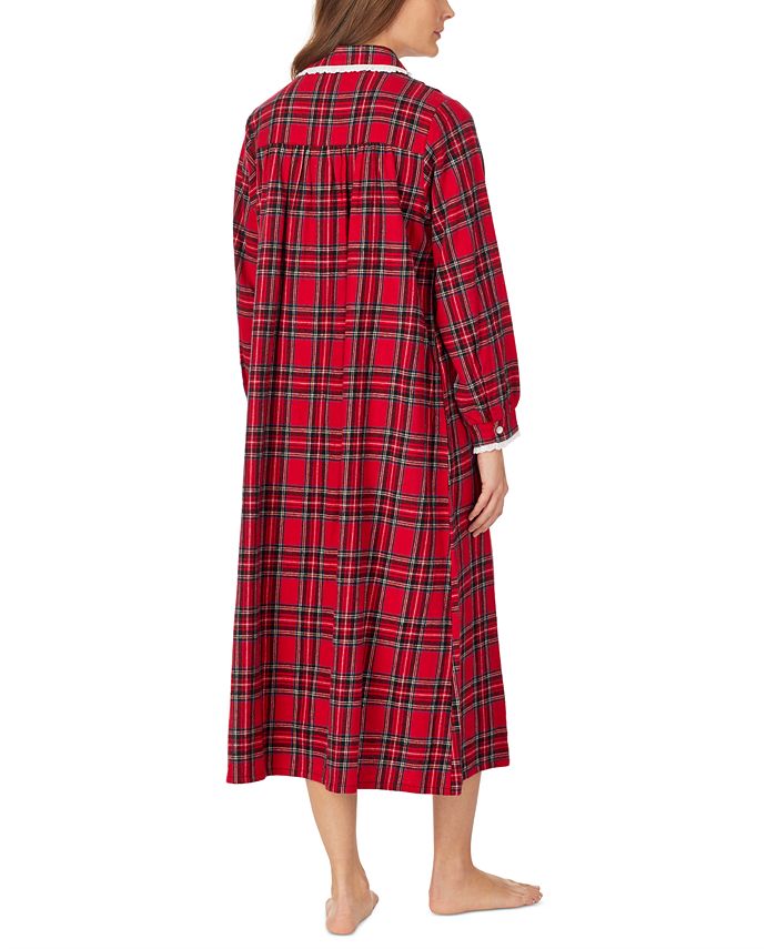 Lanz of Salzburg Cotton LaceTrim Flannel Nightgown Macy's