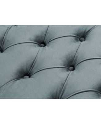 Louis Tufted Nailhead Bench with X-Legs