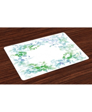 Ambesonne Mint Place Mats Set of 4