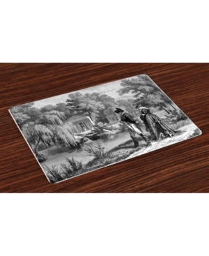 Ambesonne Vintage-Like Place Mats Set of 4