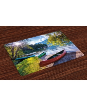 Ambesonne Landscape Place Mats Set of 4