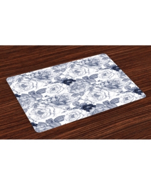 Ambesonne Shabby Flora Place Mats Set of 4