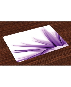 Ambesonne Flower Place Mats Set of 4