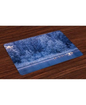 Ambesonne Winter Place Mats Set of 4