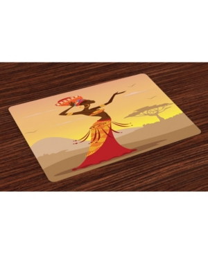 Ambesonne African Place Mats Set of 4