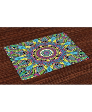 Ambesonne Psychedelic Place Mats Set of 4