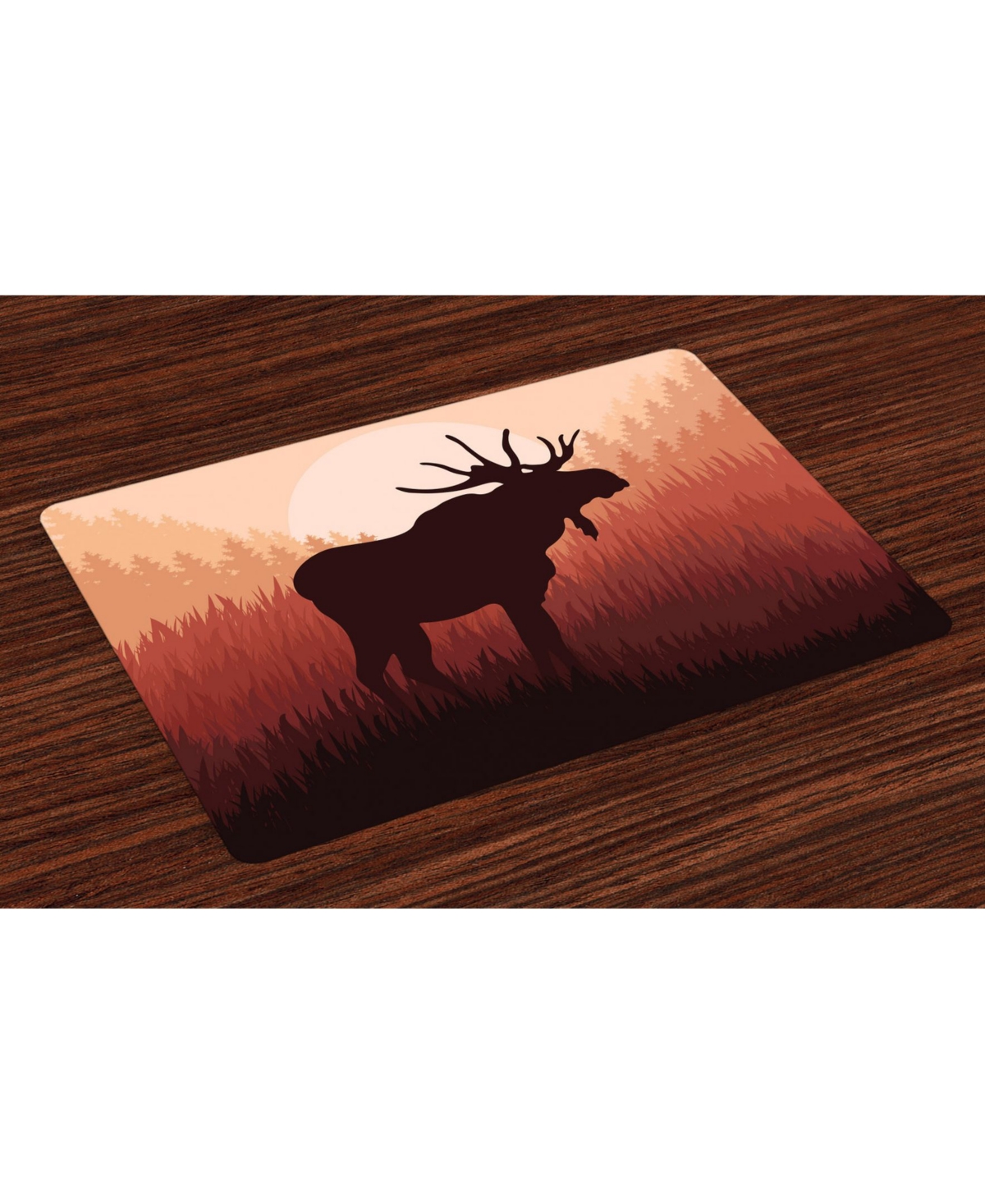 AMBESONNE MOOSE PLACE MATS, SET OF 4