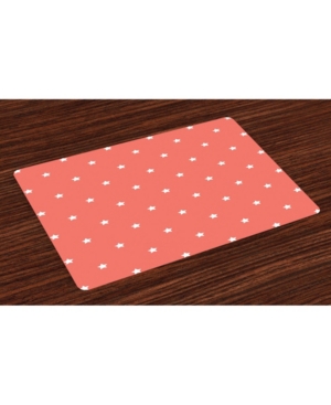 Ambesonne Coral Place Mats Set of 4