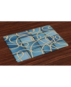Ambesonne Nautical Place Mats Set of 4
