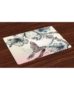 Ambesonne Hummingbird Place Mats Set of 4