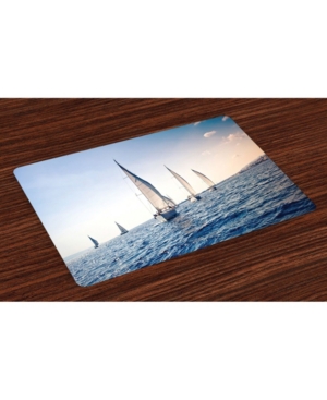 Ambesonne Nautical Place Mats Set of 4
