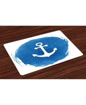 Ambesonne Anchor Place Mats Set of 4