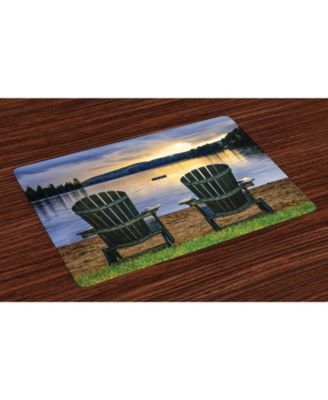 Ambesonne Seaside Place Mats, Set of 4