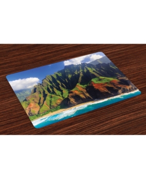 Ambesonne Hawaiian Place Mats Set of 4