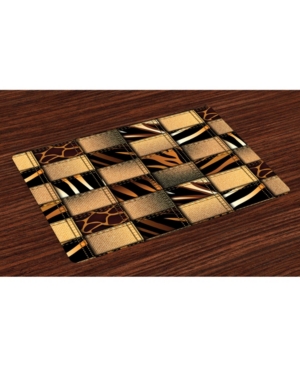 Ambesonne Safari Place Mats Set of 4