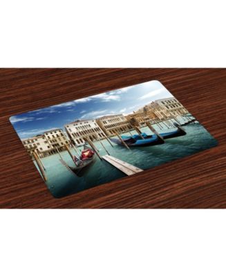Ambesonne Italian Place Mats, Set of 4 - Macy's