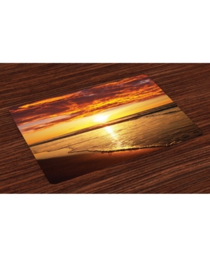 Ambesonne Hawaiian Place Mats Set of 4