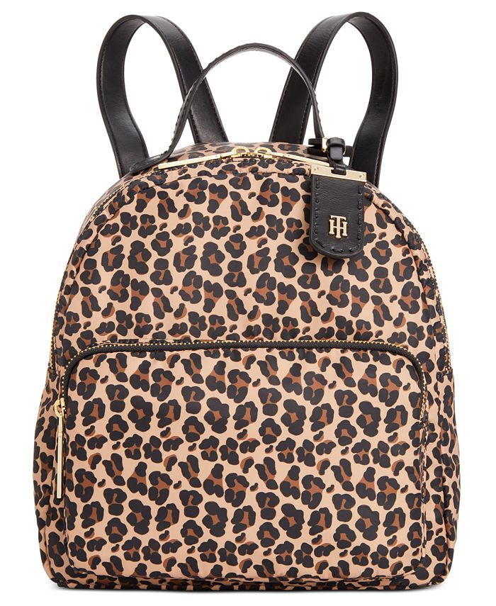 Tommy Hilfiger Julia Leopard Nylon Dome Backpack Macy's