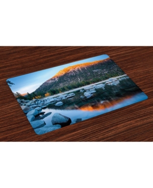 Ambesonne Lake Tahoe Place Mats Set of 4